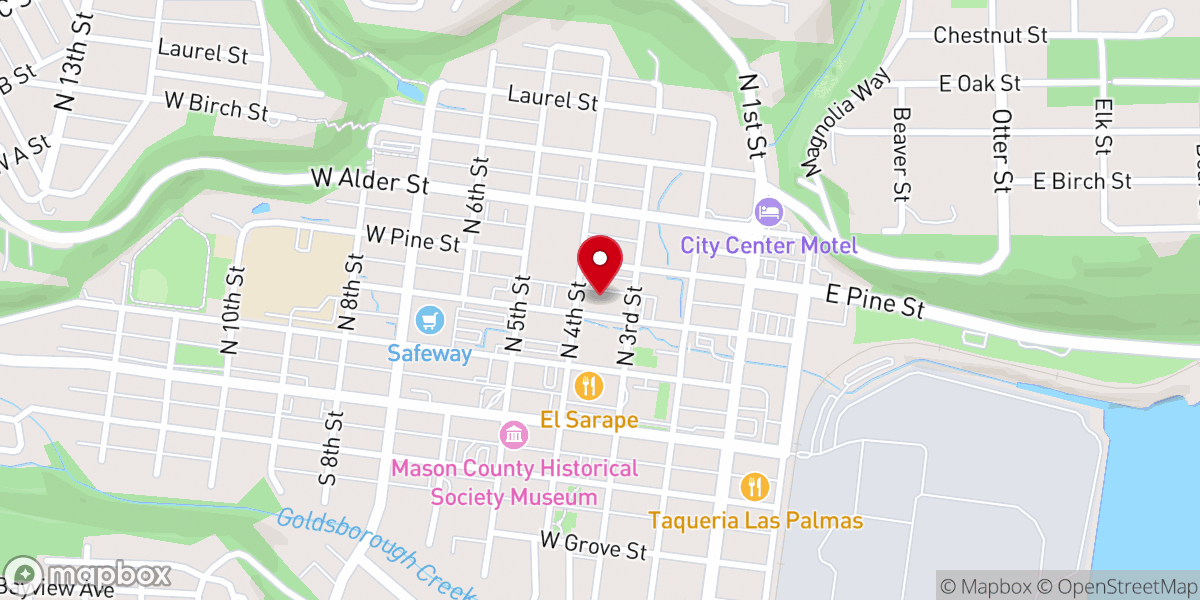 Map showing location of St David Episcopal Church
