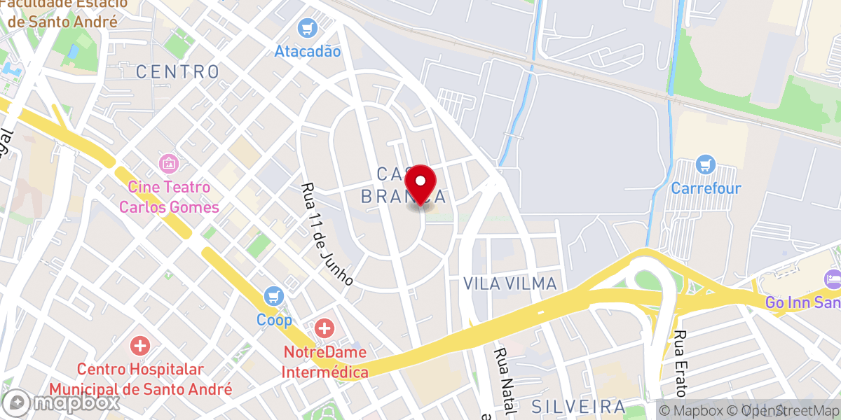 Map showing location of ADNIPO - Santo André
