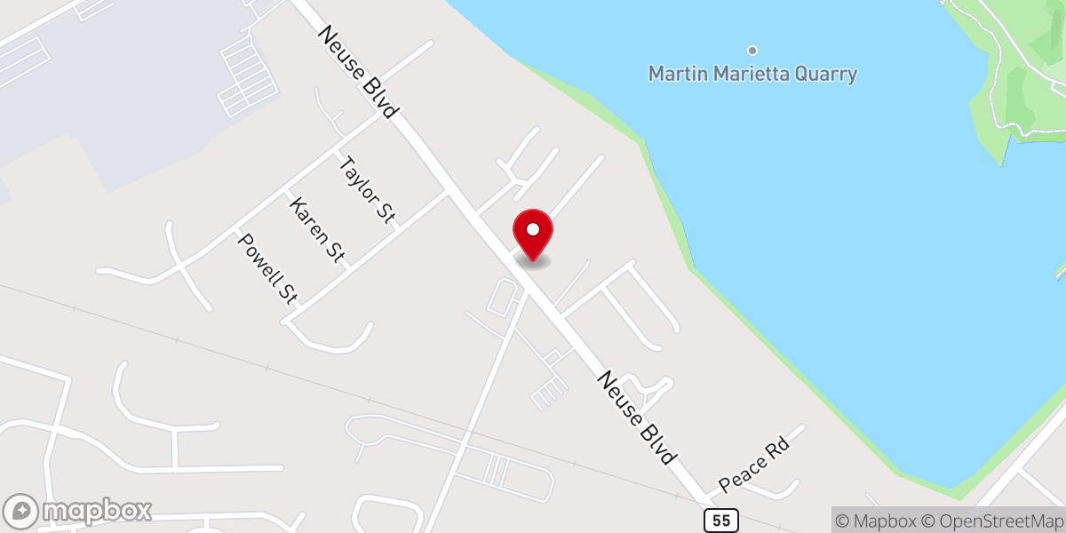 Map showing location of Holy Assembly Church of God