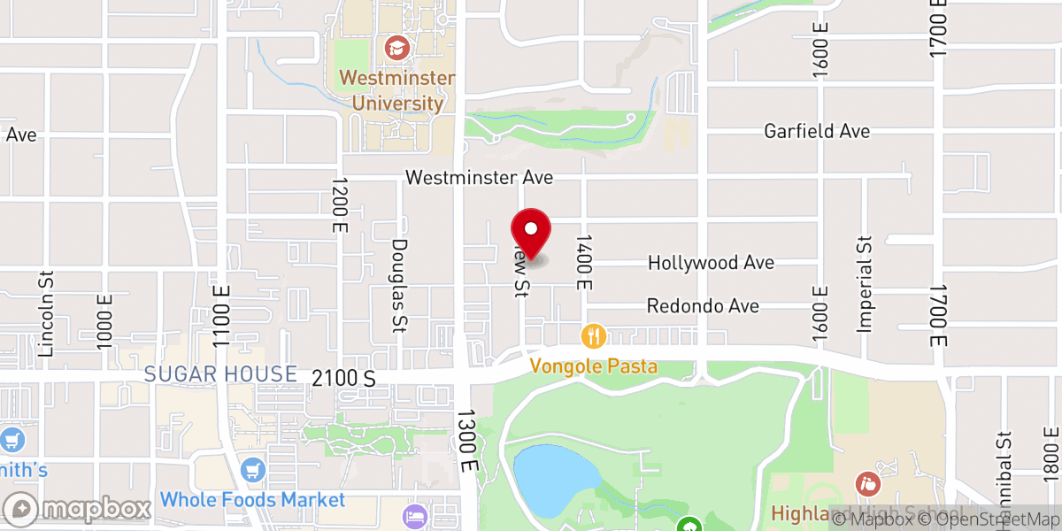 Map showing location of Bethel Baptist Church