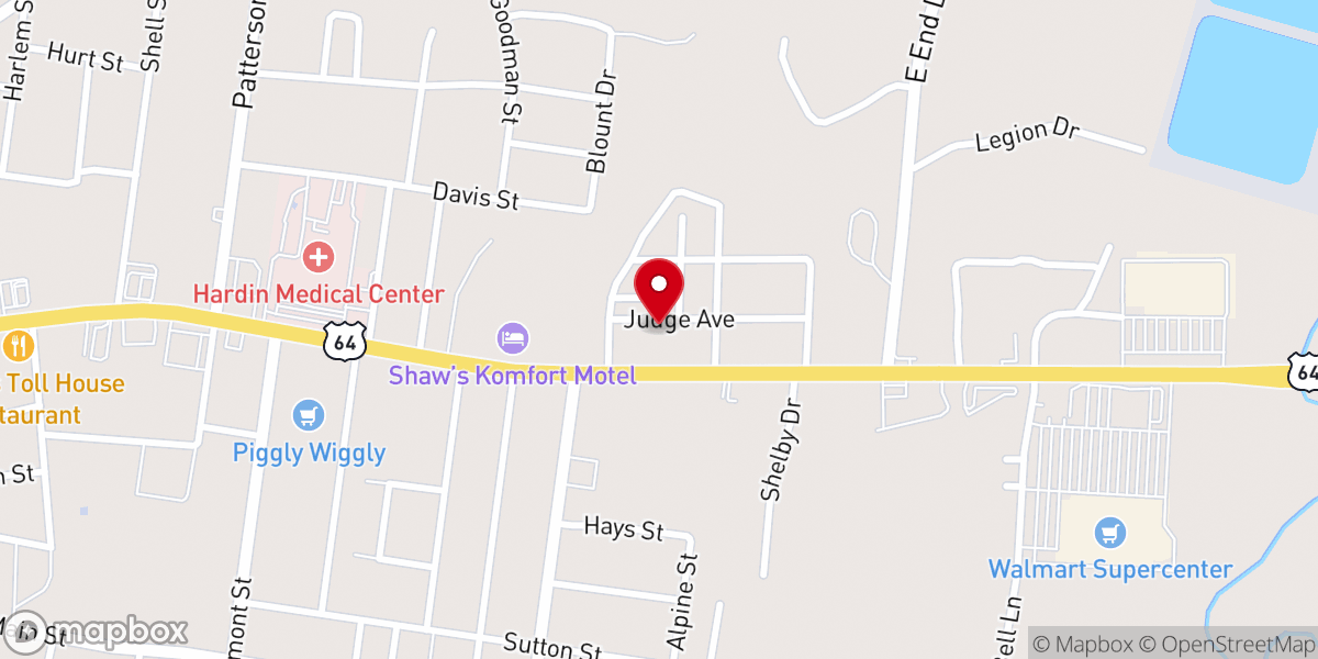 Map showing location of The Carpenter's Shop - Community Worship Center