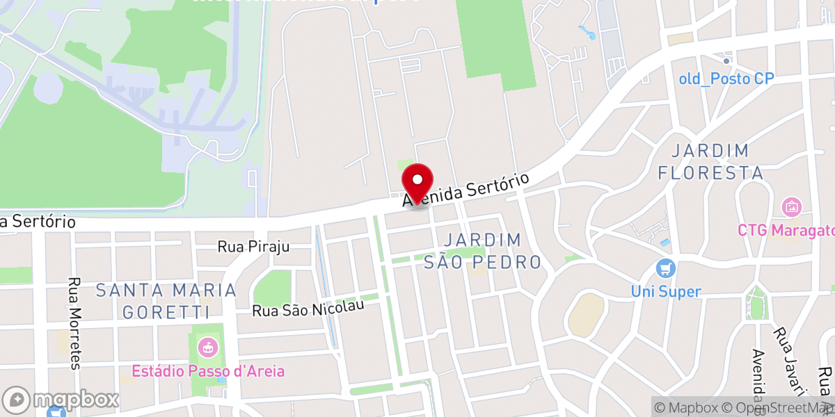Map showing location of Igreja Evangélica Verbo da Vida Porto Alegre - Zona Norte