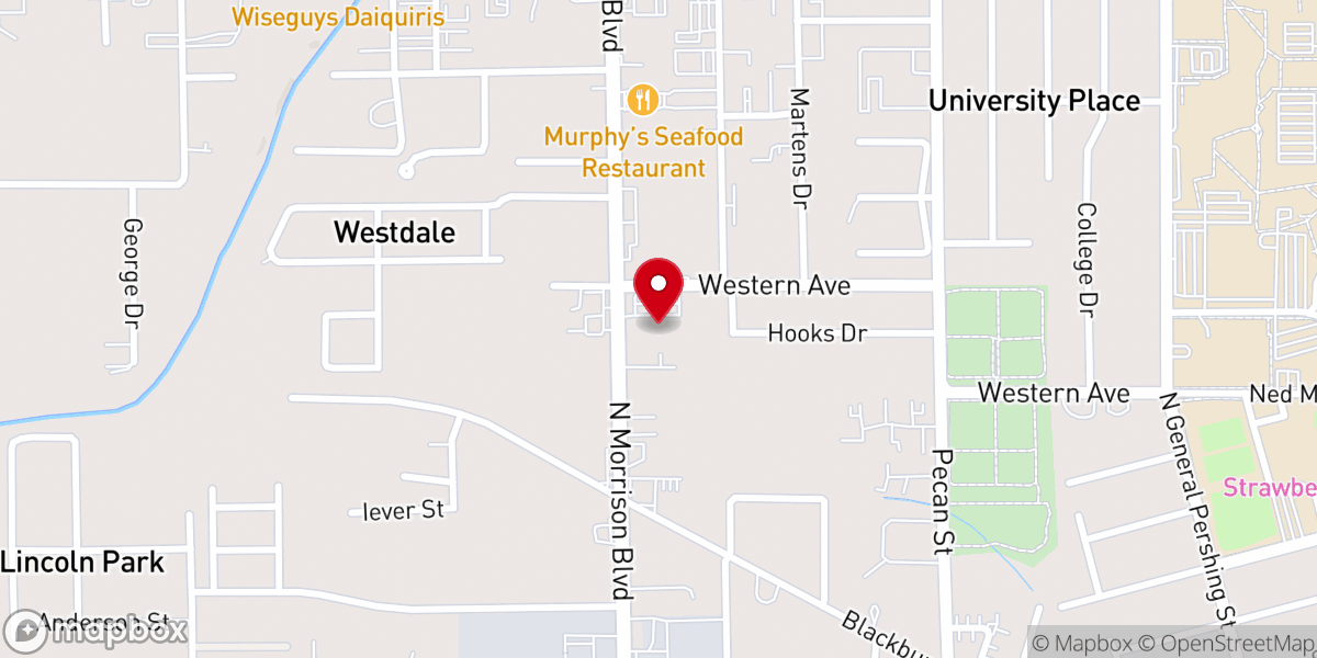 Map showing location of Hammond Motor Vehicle Express