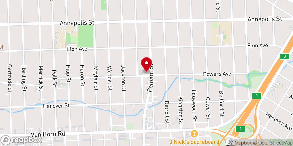 Map showing location of Stephens United Methodist Church