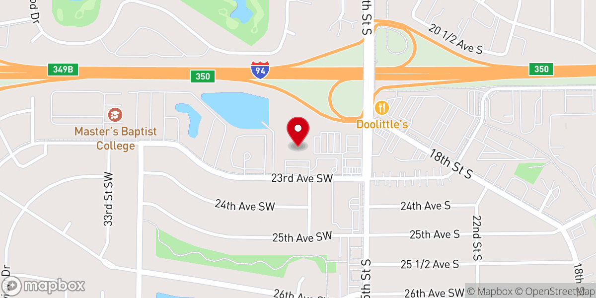 Map showing location of Beautiful Savior Lutheran Church