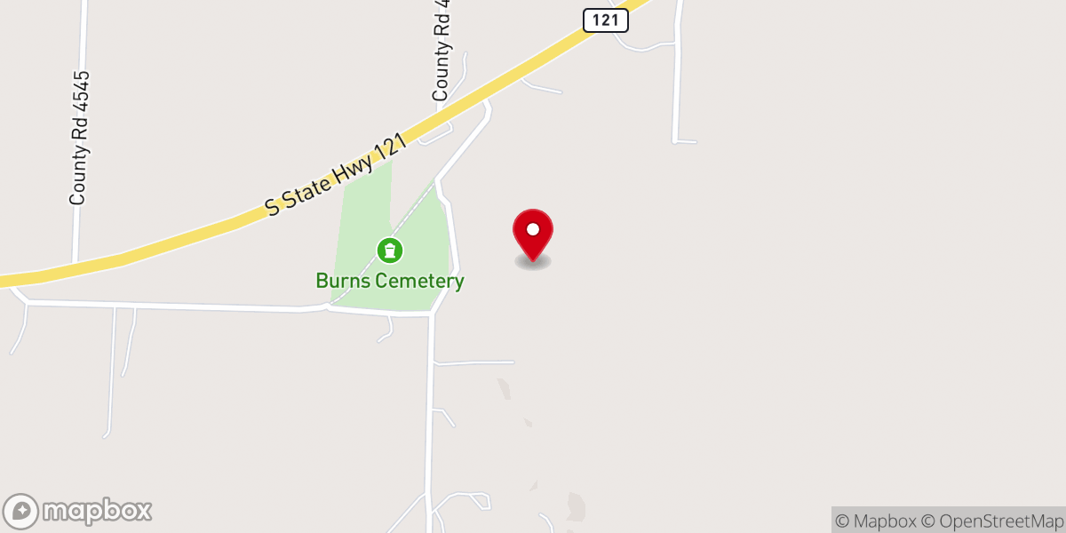 Map showing location of The Farmstead