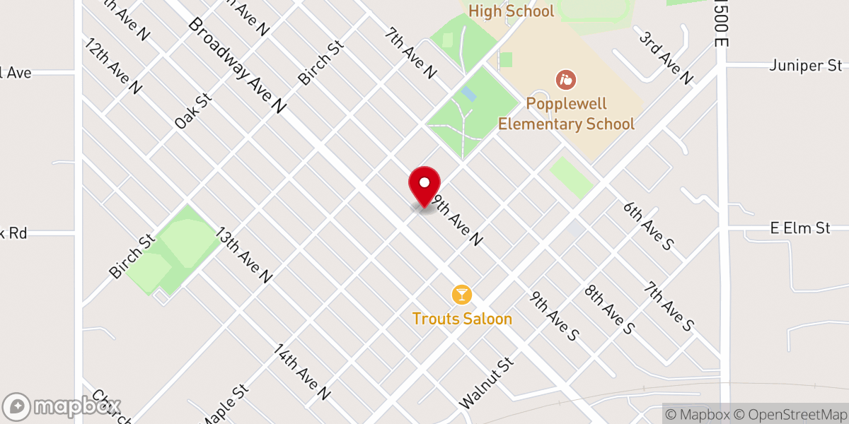Map showing location of Holy Trinity Episcopal Church
