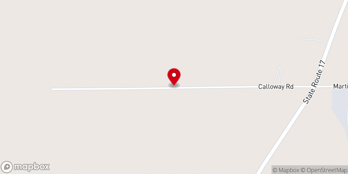 Map showing location of New Zion Baptist Church