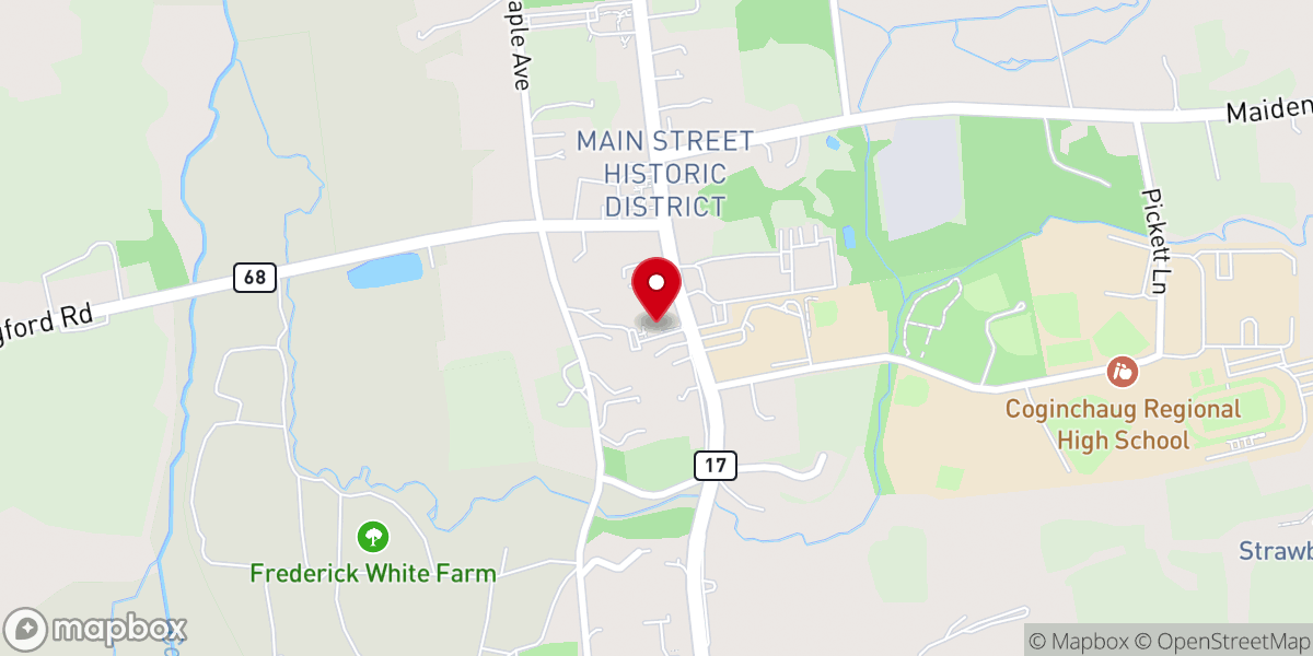 Map showing location of Grace Fellowship Church