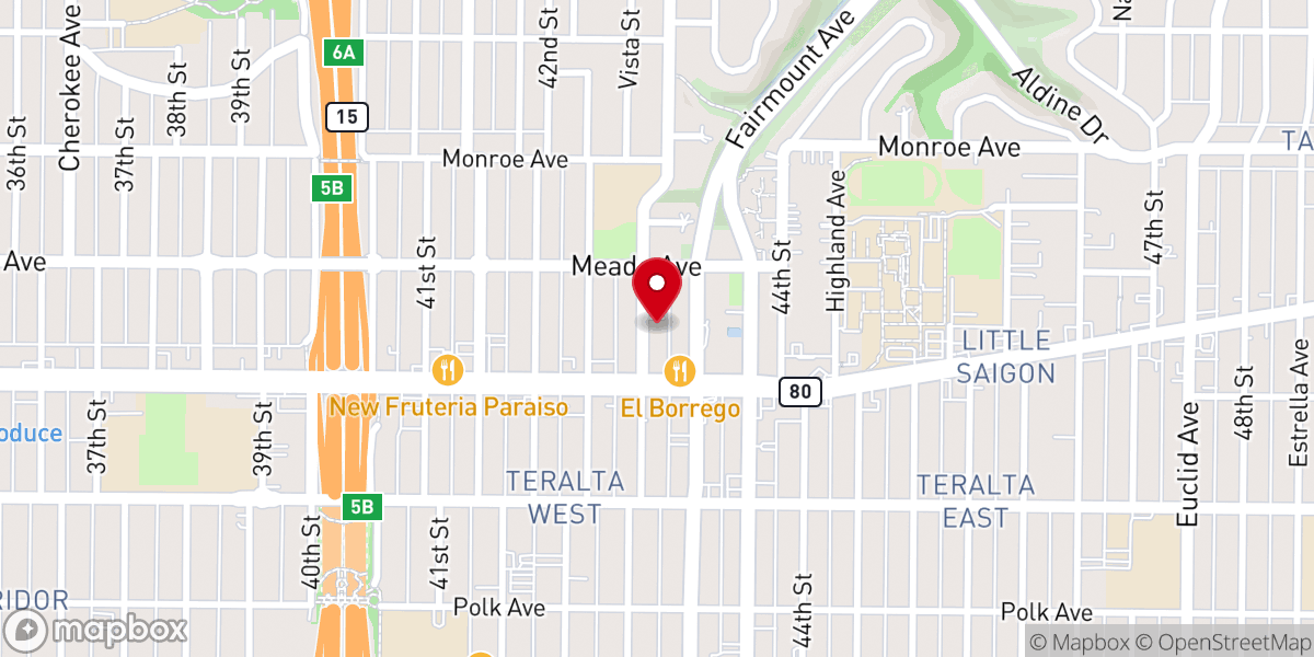 Map showing location of Center Church