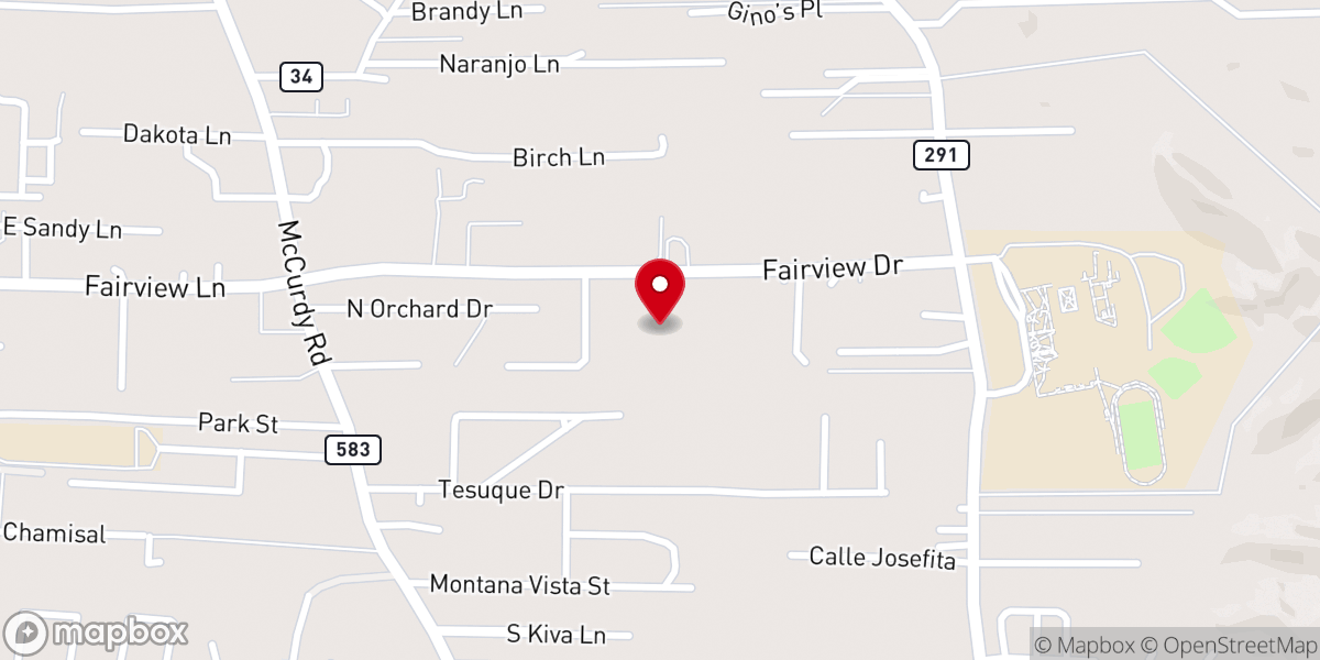 Map showing location of First Indian Baptist Church