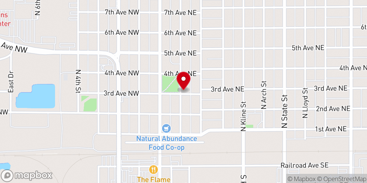 Map showing location of Calvary Chapel Community Church