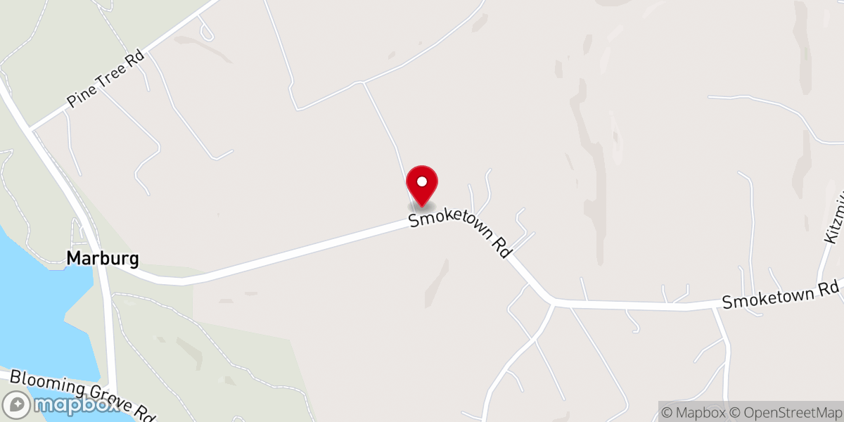 Map showing location of Lake Marburg Baptist Church