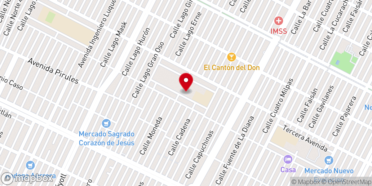 Map showing location of Parroquia de Nuestra Señora de la Salud