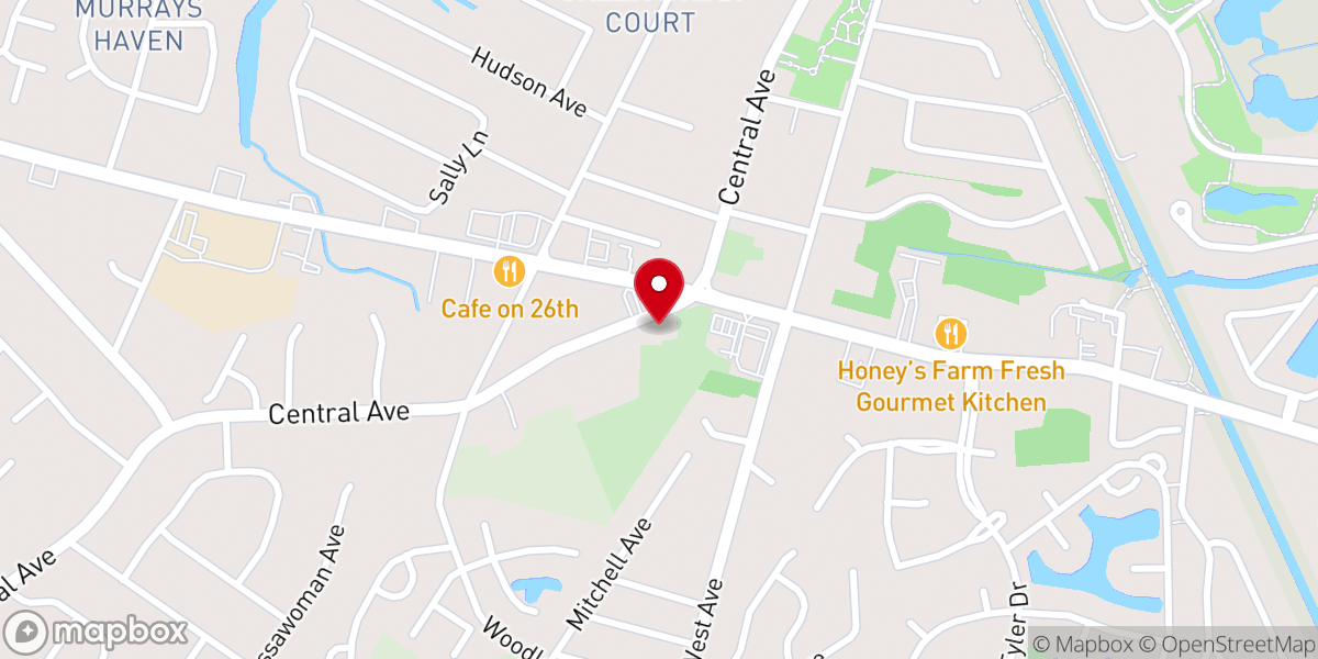 Map showing location of Mariner's Bethel United Methodist Church