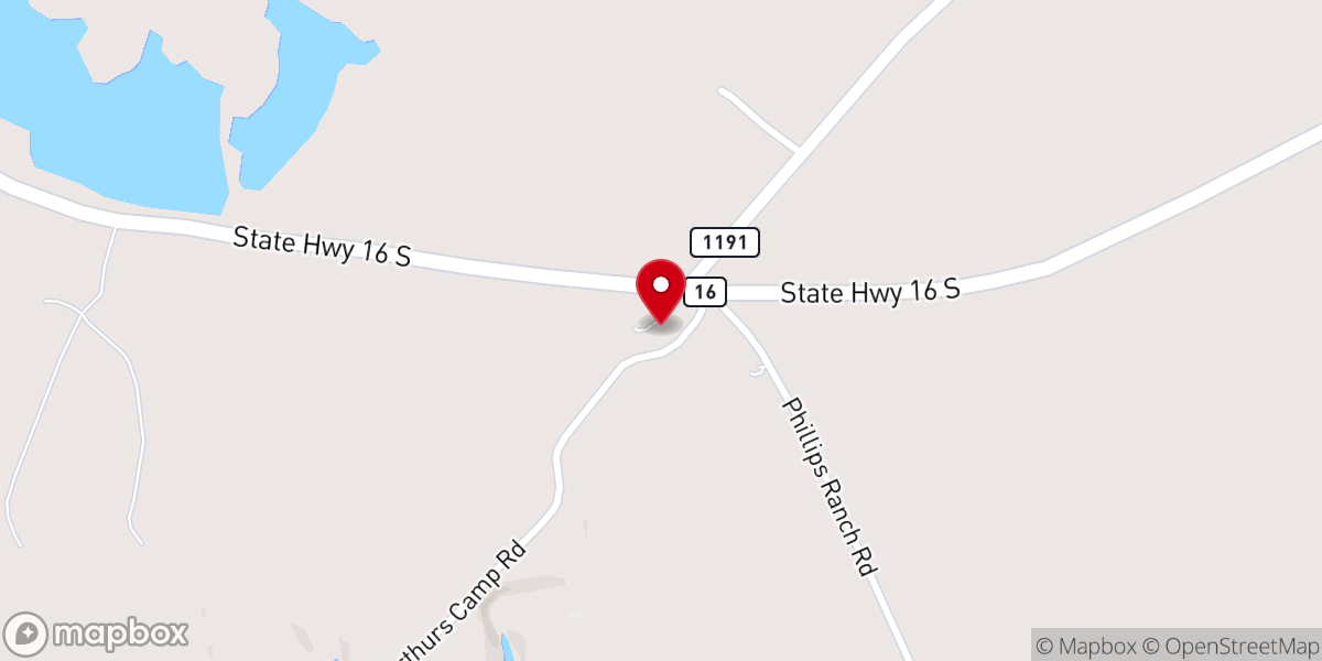Map showing location of Country Road Fellowship
