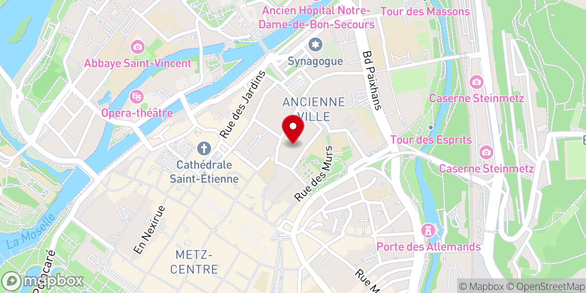 Map showing location of Eglise de la Congrégation de La Charite Maternelle