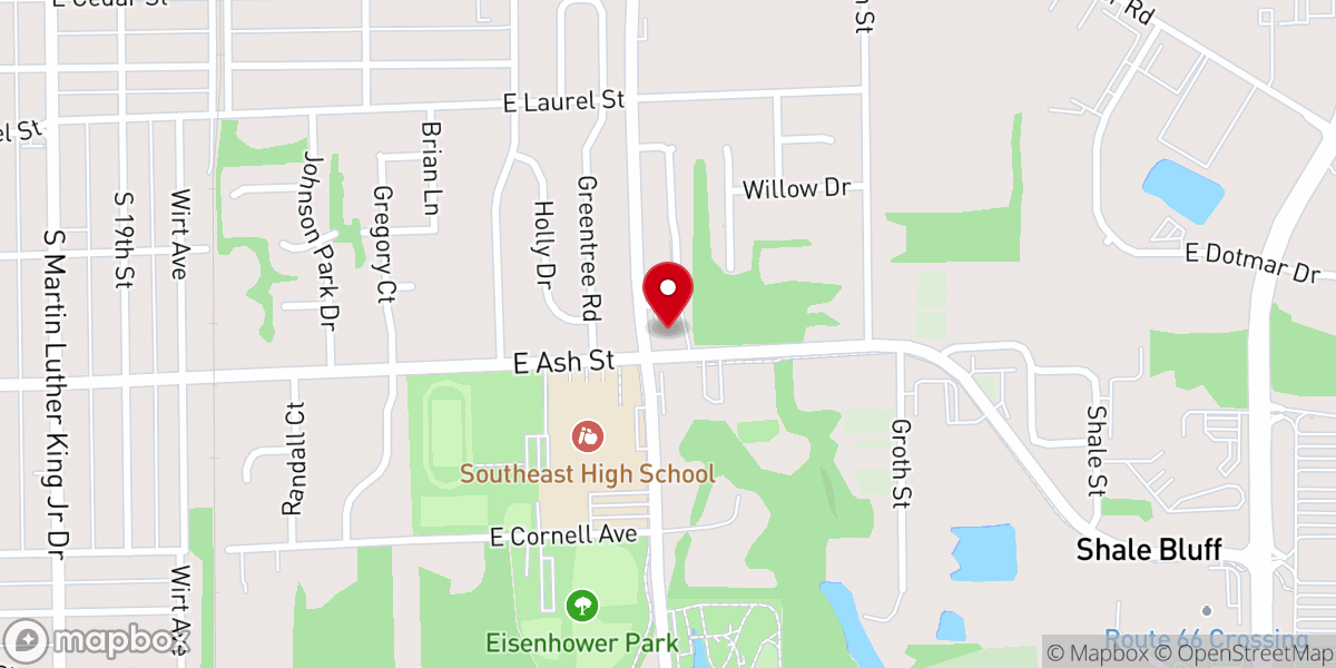Map showing location of Emanuel Temple Church of God