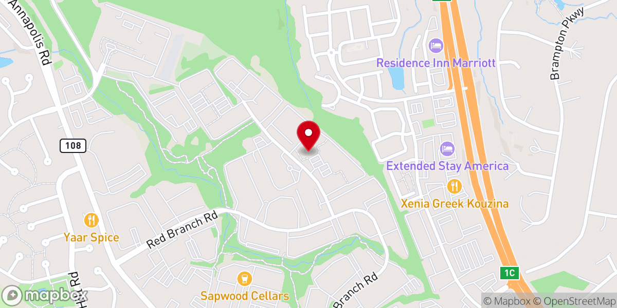 Map showing location of Calvary Community Church