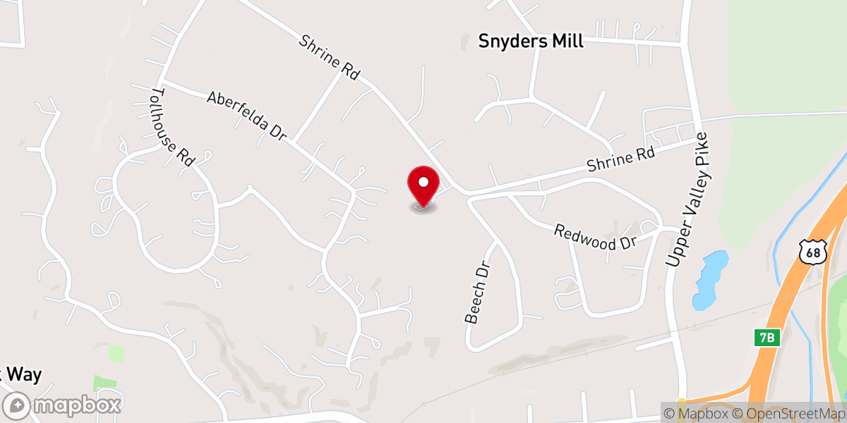 Map showing location of Shrine Club/Springfield Clark