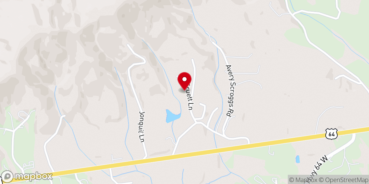 Map showing location of Truett Conference Center & Camp