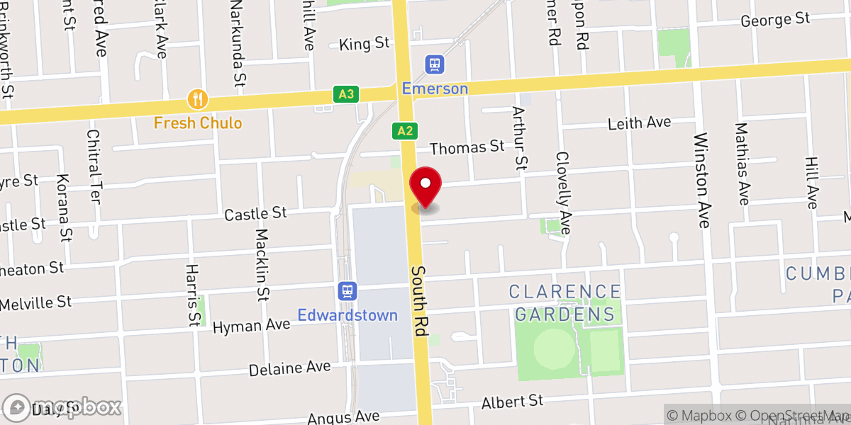 Map showing location of St Francis of Assisi Anglican Church