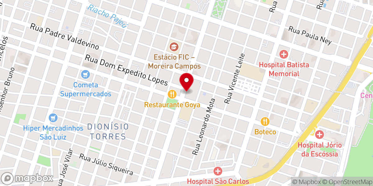 Map showing location of Igreja de São Vicente de Paulo