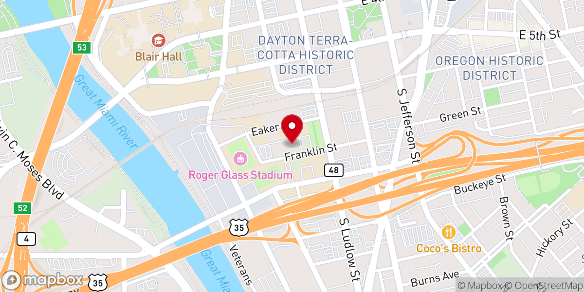 Map showing location of Emmanuel Catholic Church