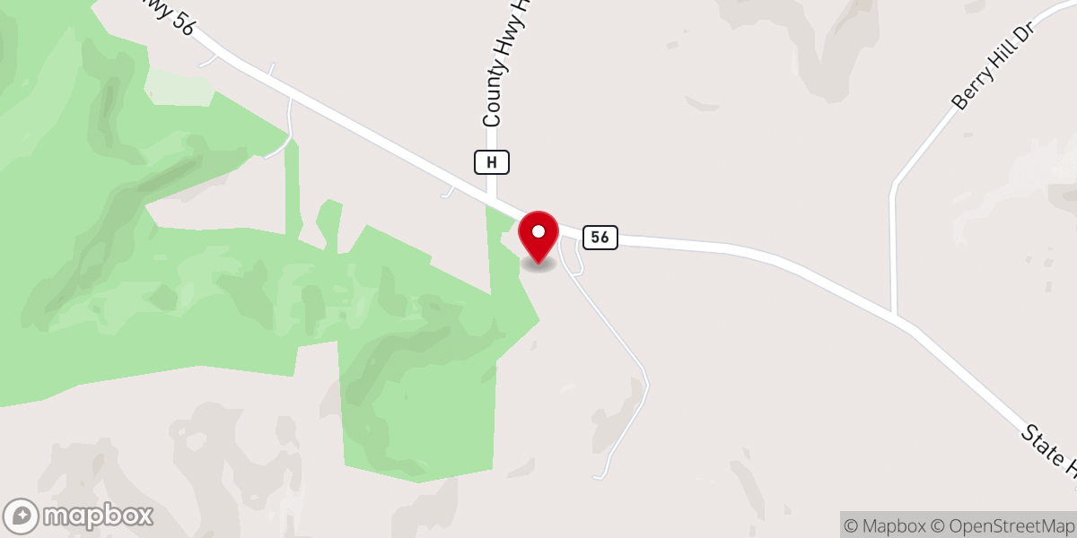Map showing location of Beulah Wesleyn Church