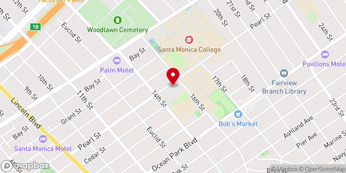 Map showing location of SMC Bellman fellowship