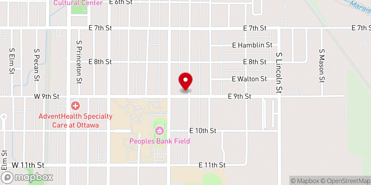 Map showing location of Ottawa Seventh-day Adventist Church