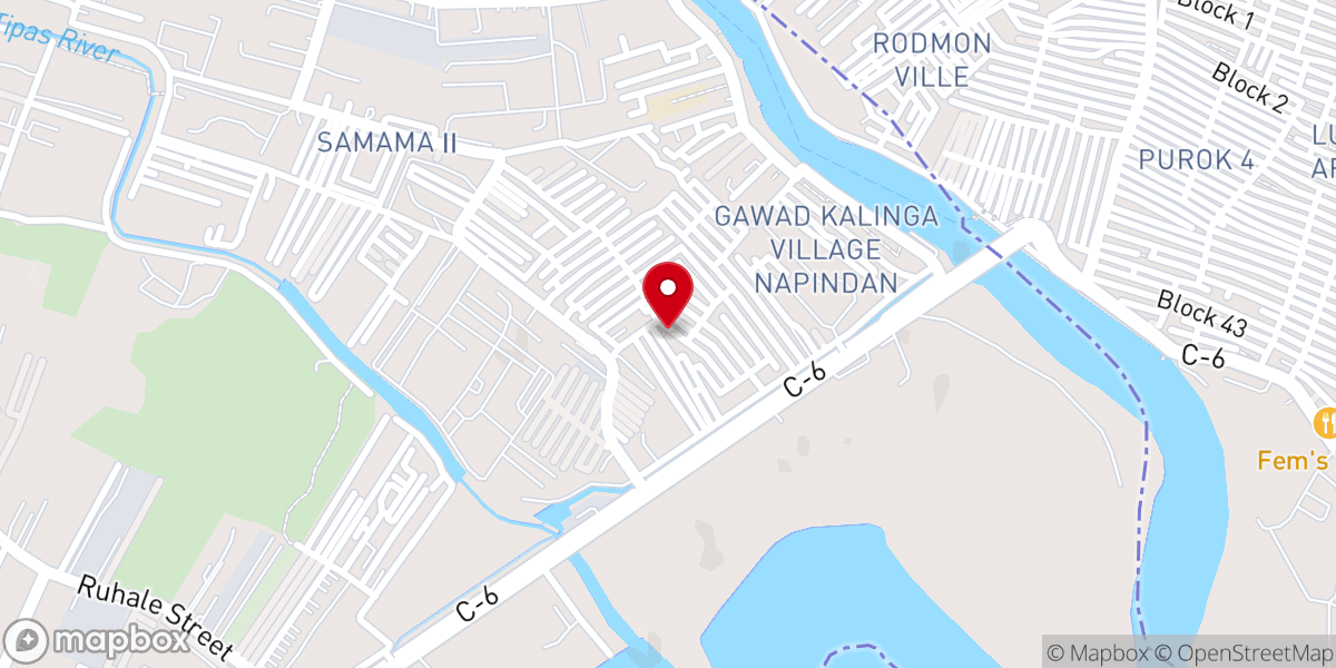Map showing location of Life Of Grace Christian Church St.Anne Village Napindan Taguig