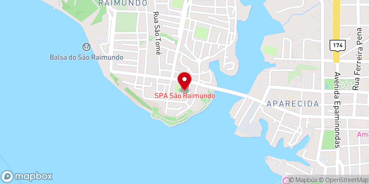 Map showing location of Igreja de São Raimundo Nonato - Arquidiocese de Manaus