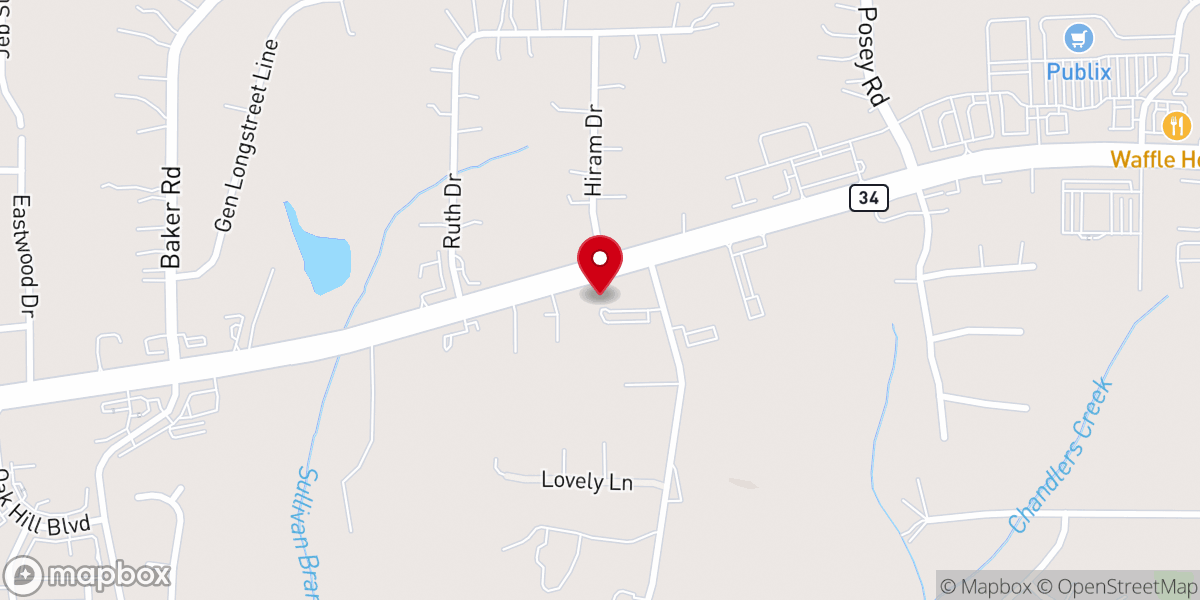 Map showing location of Resurrection Lutheran Church