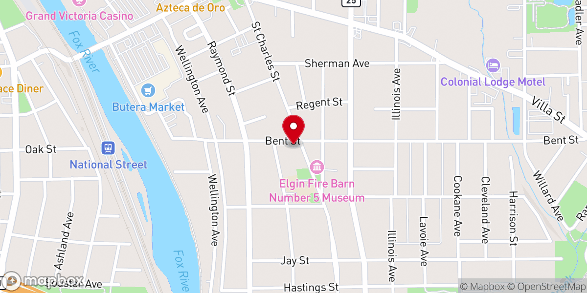 Map showing location of Grace Covenant Baptist Church
