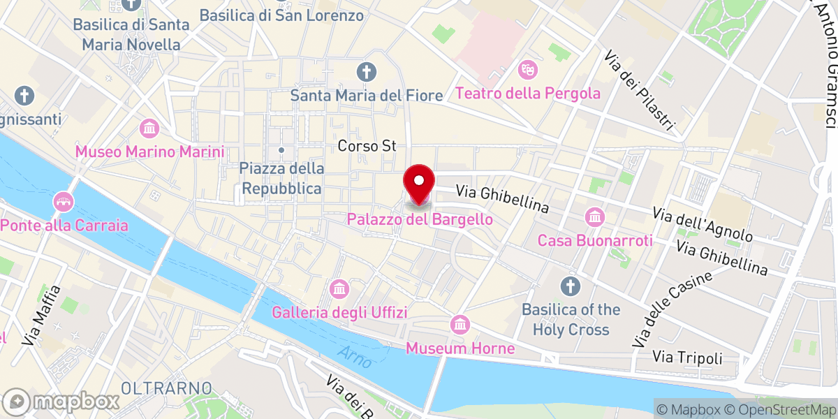 Map showing location of Chiesa Evangelica Coreana