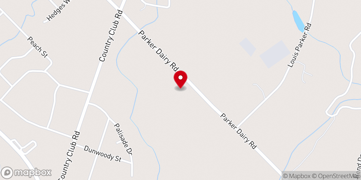Map showing location of Northside Baptist Church