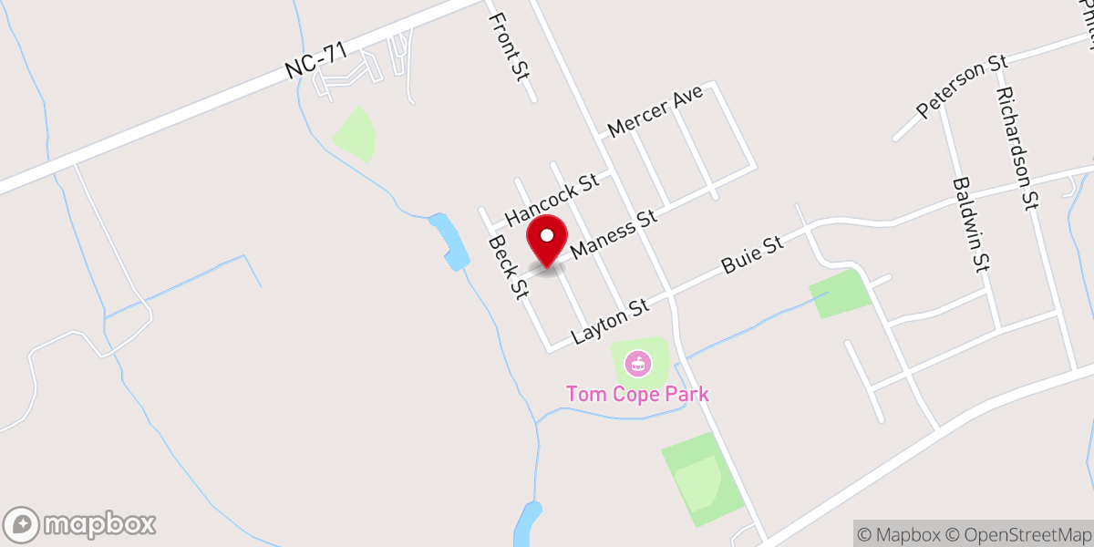 Map showing location of refuge cornerstone church of deliverance