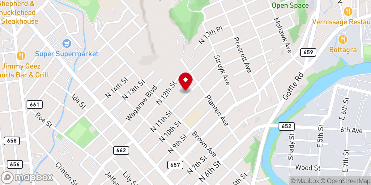 Map showing location of New Hope Community Ministries