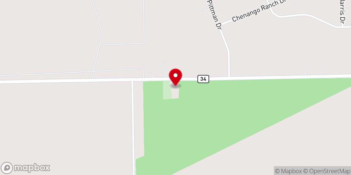 Map showing location of Providence Baptist Church