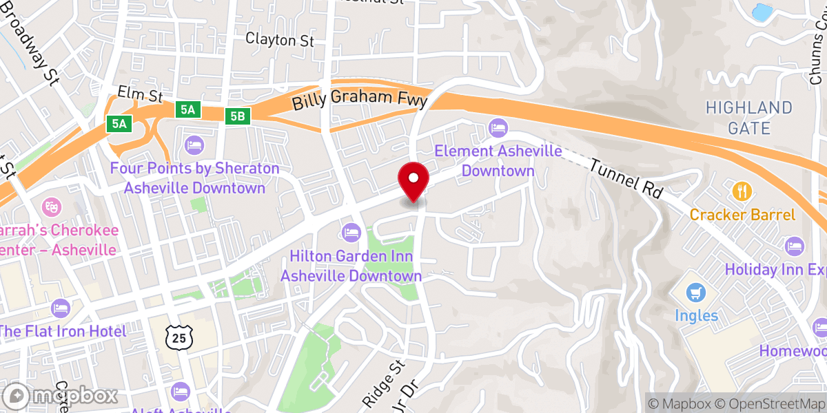 Map showing location of St James AME Church