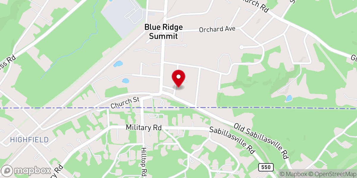 Map showing location of The Church of Transfiguration
