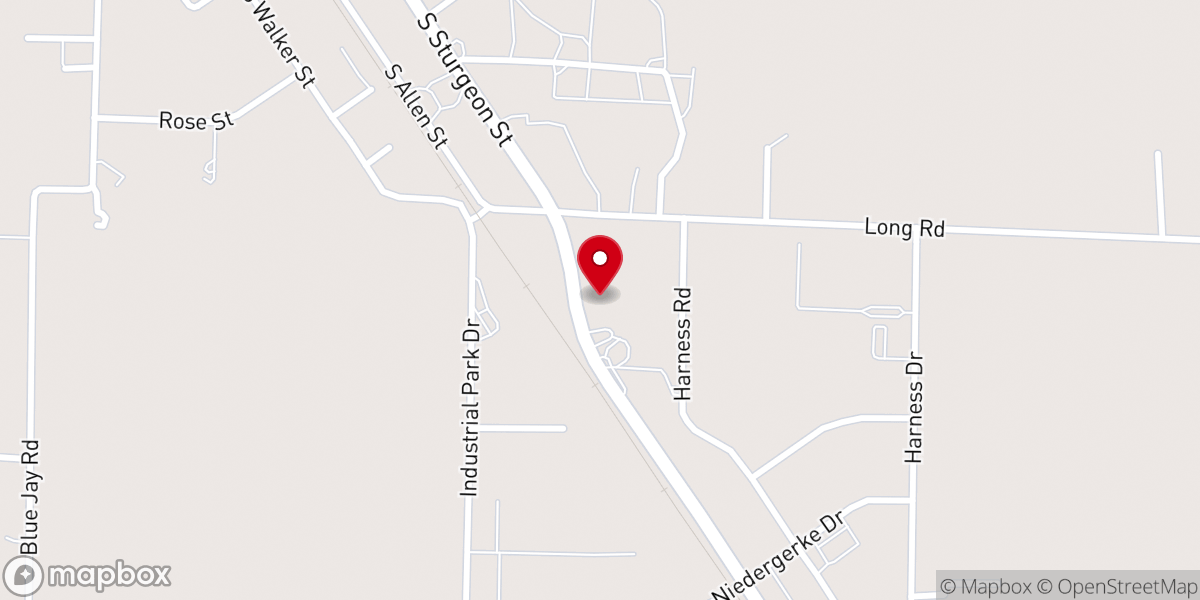 Map showing location of Montgomery City Church of the Nazarene