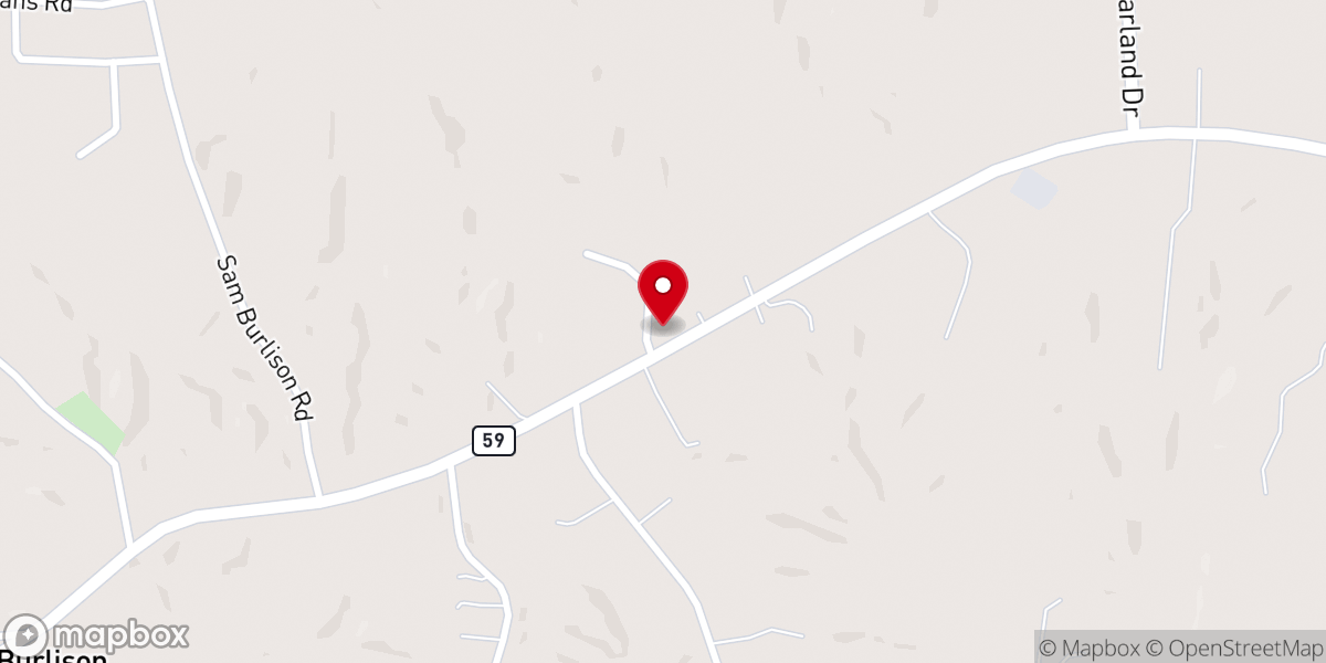 Map showing location of Fellowship Church