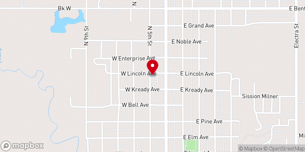 Map showing location of Catholic Parish Hall