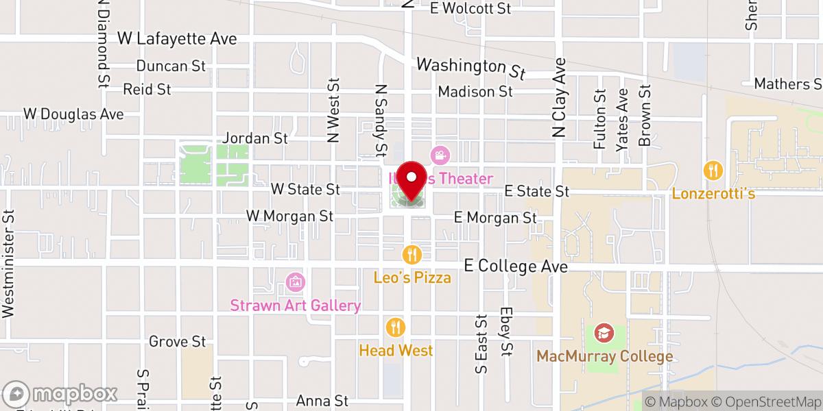 Map showing location of First Christian Church of South Jacksonville