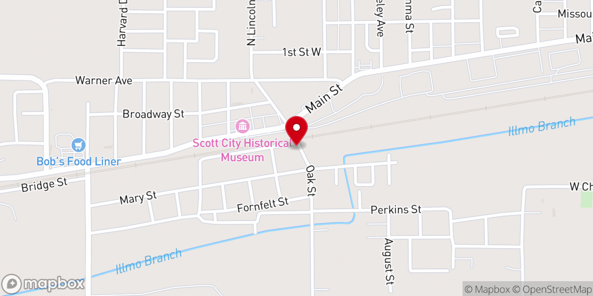 Map showing location of New Life Gospel Center