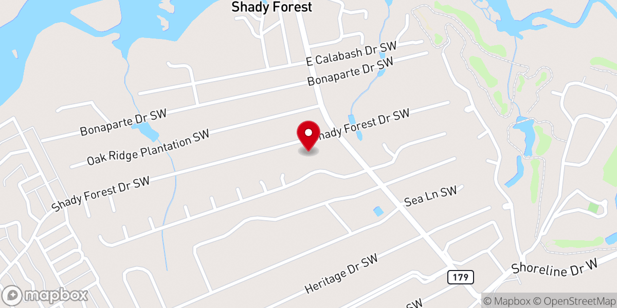 Map showing location of Bonaparte Baptist Church