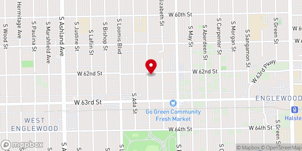 Map showing location of Greater Saint John African Methodist Episcopal Church