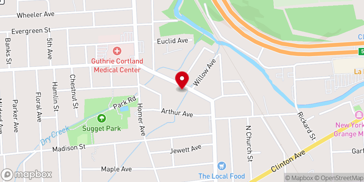 Map showing location of Greer William